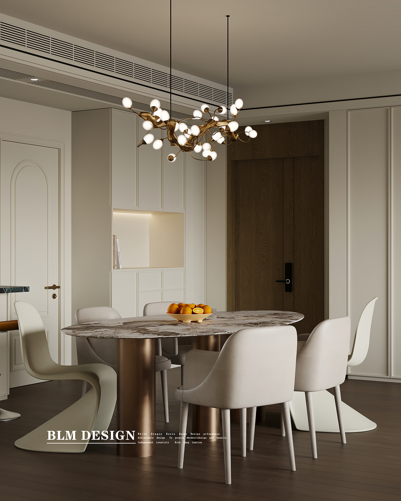 法式奶油风-白龙马效果图