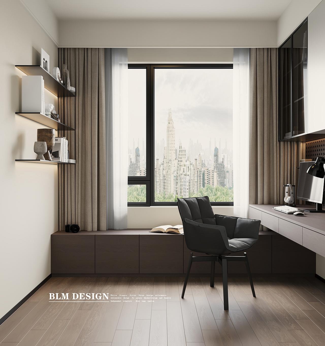 法式奶油风-白龙马效果图