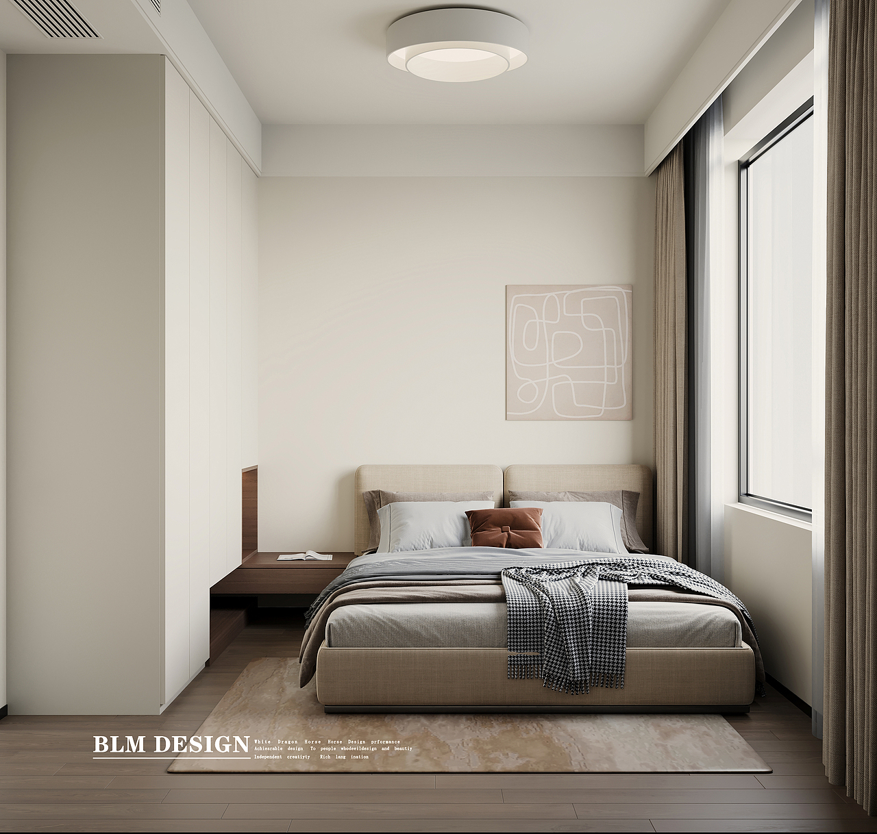 法式奶油风-白龙马效果图