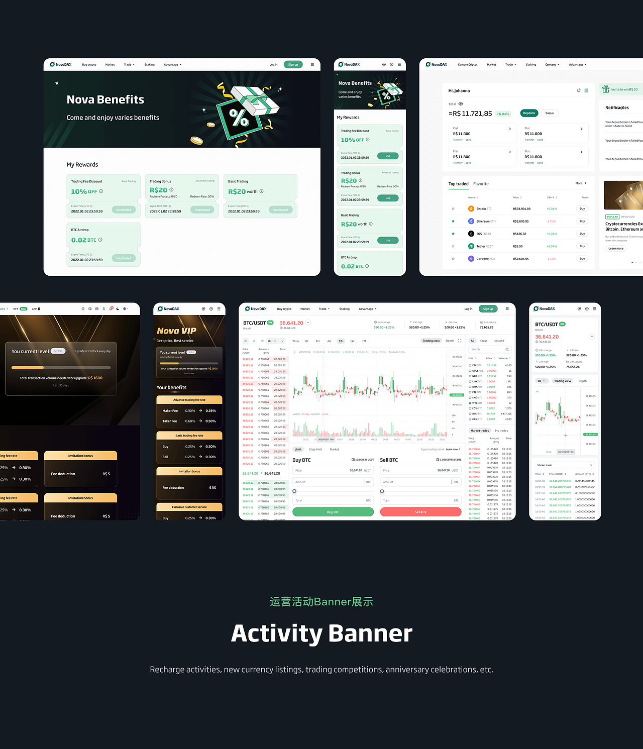 NovaDAX｜区块链项目（图ZMzkzNDAwNzA0） - APP界面 - 站酷设计师小泓爱设计原创素材 - 站酷ZCOOL
