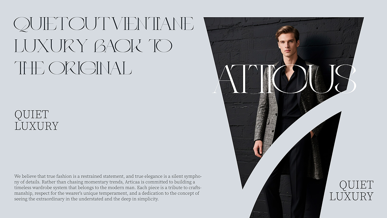 亚帝卡(ATTICUS)男装品牌设计 | 服装品牌视觉提案（图ZMzkzNDEzNTgw） - 品牌 - 站酷设计师南昱原创素材 - 站酷ZCOOL