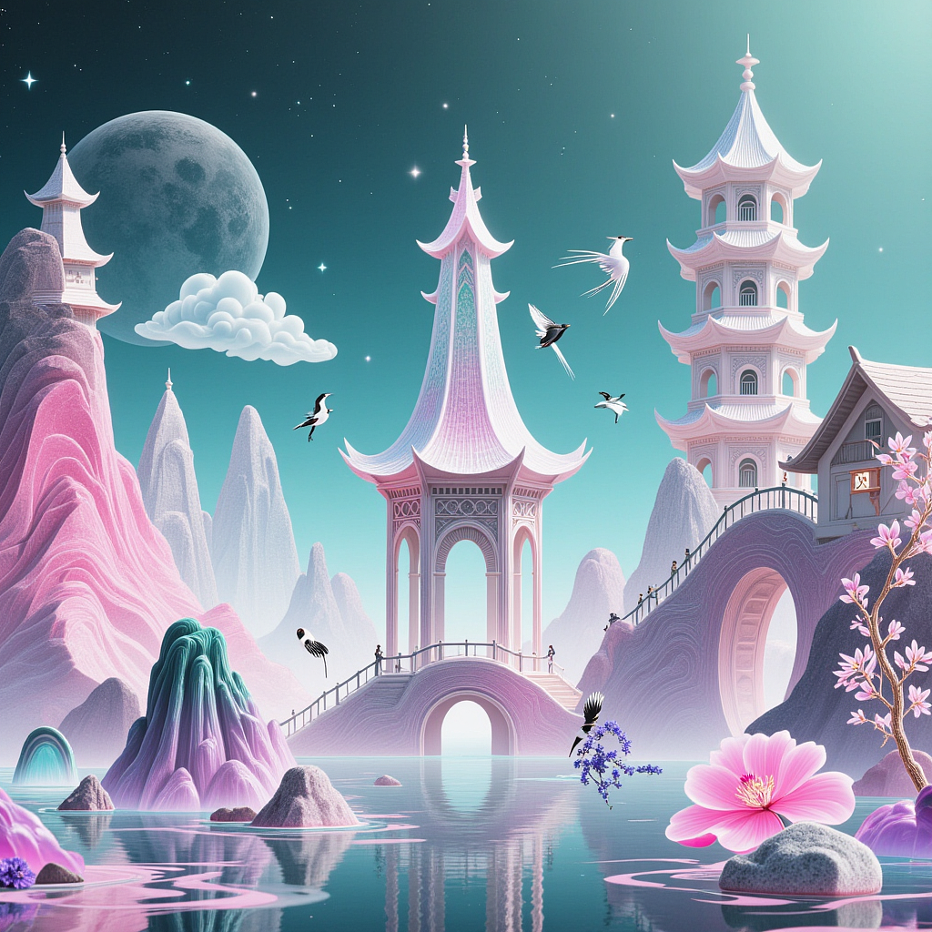 清雅插画（图ZMzkzNDE0MjI4） - 艺术插画 - 站酷设计师不便个原创素材 - 站酷ZCOOL