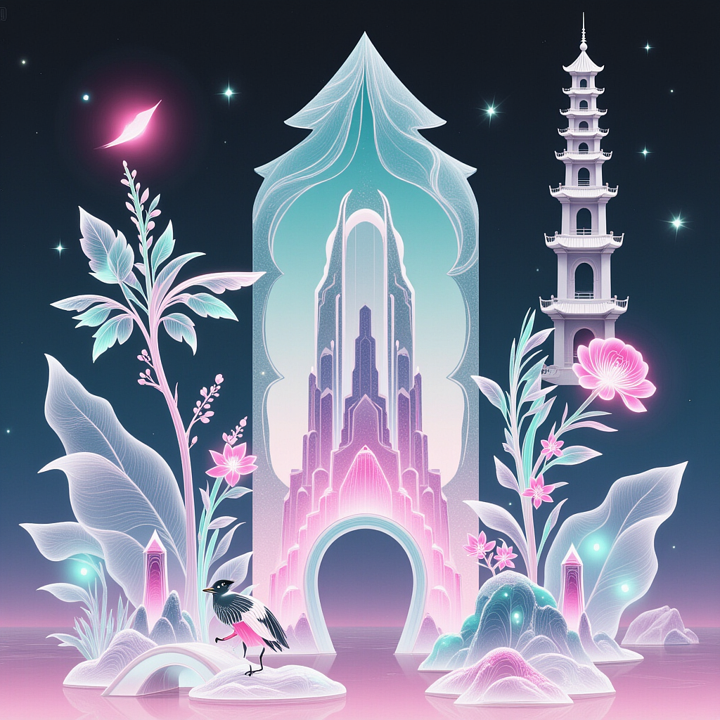 清雅插画（图ZMzkzNDE0MTg0） - 艺术插画 - 站酷设计师不便个原创素材 - 站酷ZCOOL