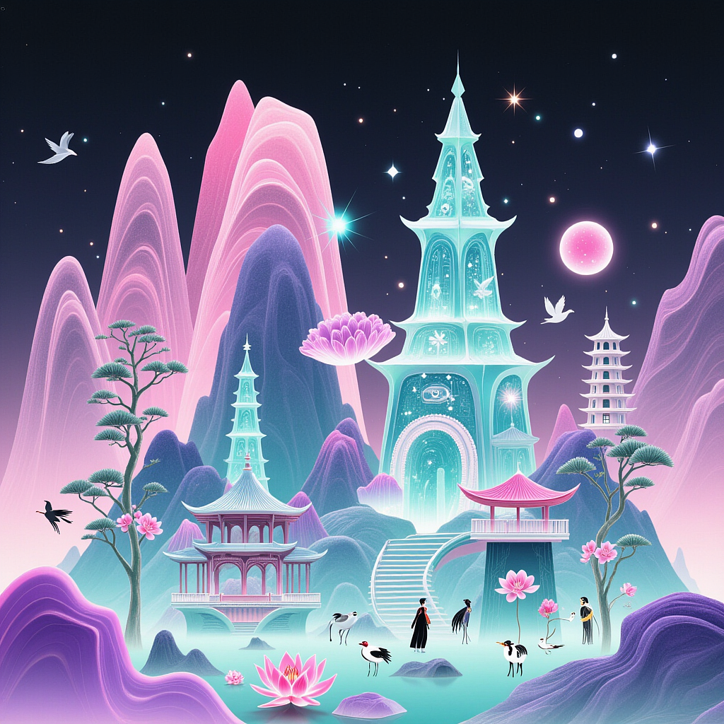 清雅插画（图ZMzkzNDE0Mjg4） - 艺术插画 - 站酷设计师不便个原创素材 - 站酷ZCOOL