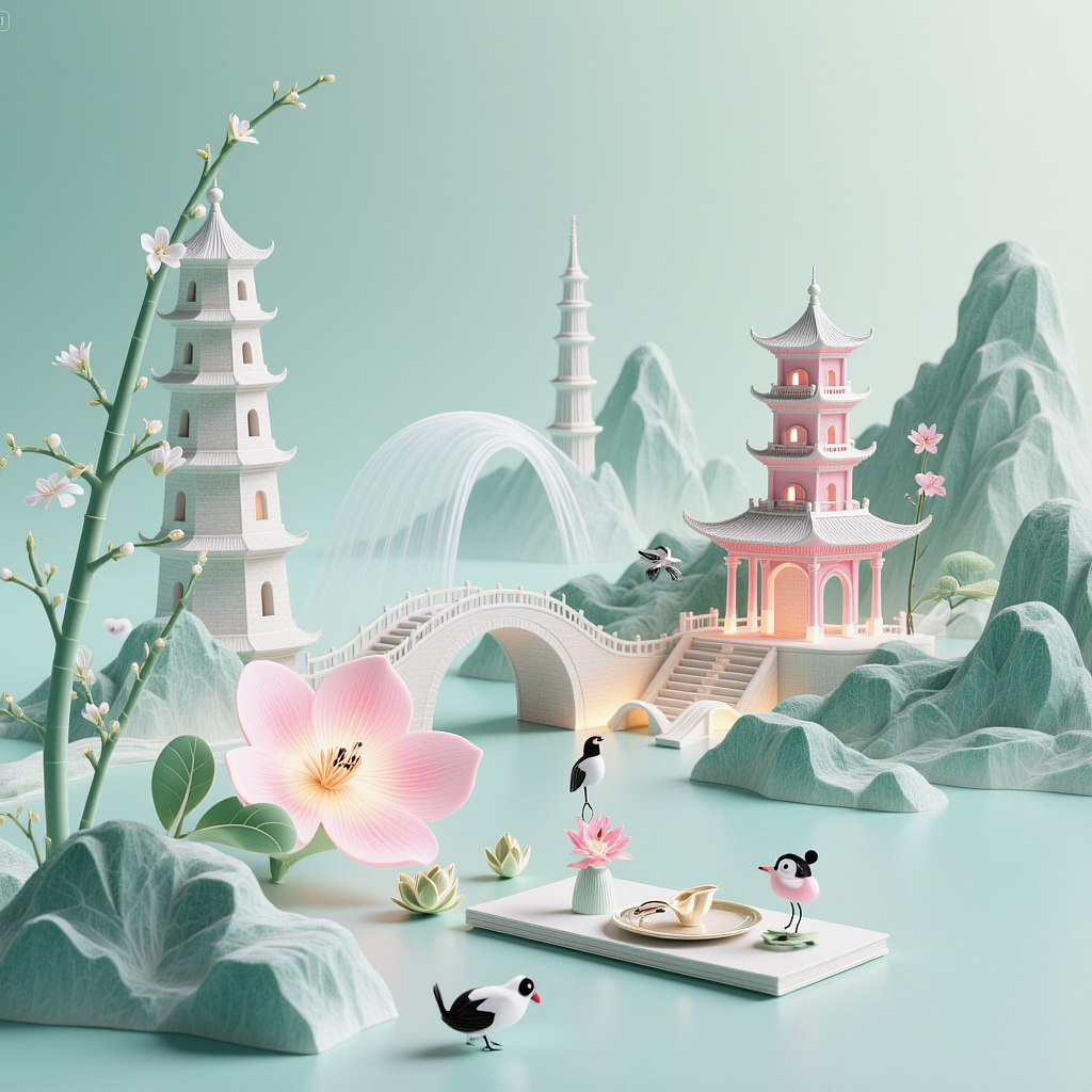 清雅插画（图ZMzkzNDE0NDU2） - 艺术插画 - 站酷设计师不便个原创素材 - 站酷ZCOOL