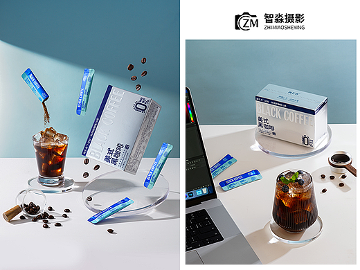 云南黑咖啡 速溶咖啡 小粒咖啡 冷萃咖啡商业摄影