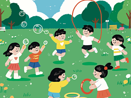 六一儿童节插画