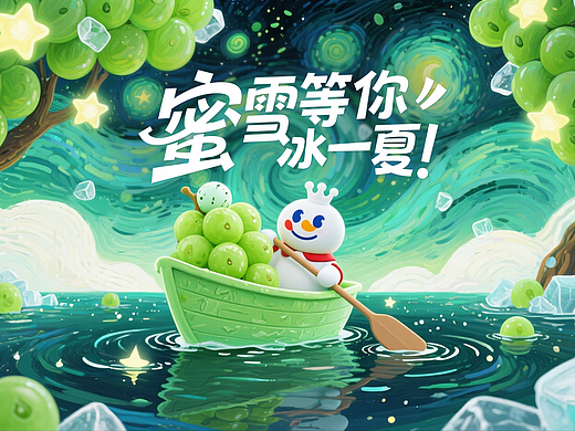 《冰的“蜜”方，雪王救场》Aigc广告动画