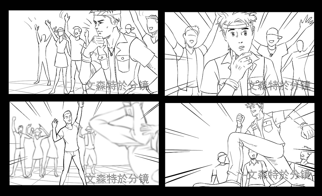 啤酒广告脚本分镜（图ZMzkzNDI0MzQ4） - 商业插画 - 站酷设计师文森特於原创素材 - 站酷ZCOOL