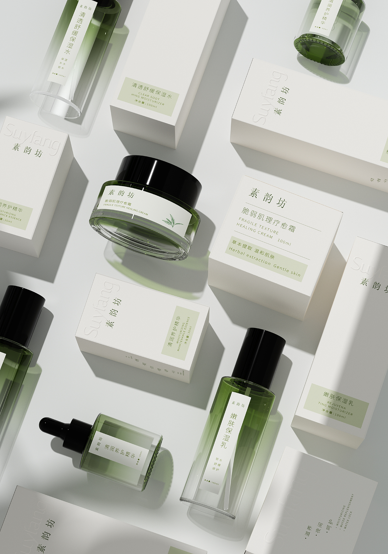 素韵坊 个护品牌VI设计 产品包装 电商详情（图ZMzkzNDMwNjg0） - 包装 - 站酷设计师Oange原创素材 - 站酷ZCOOL