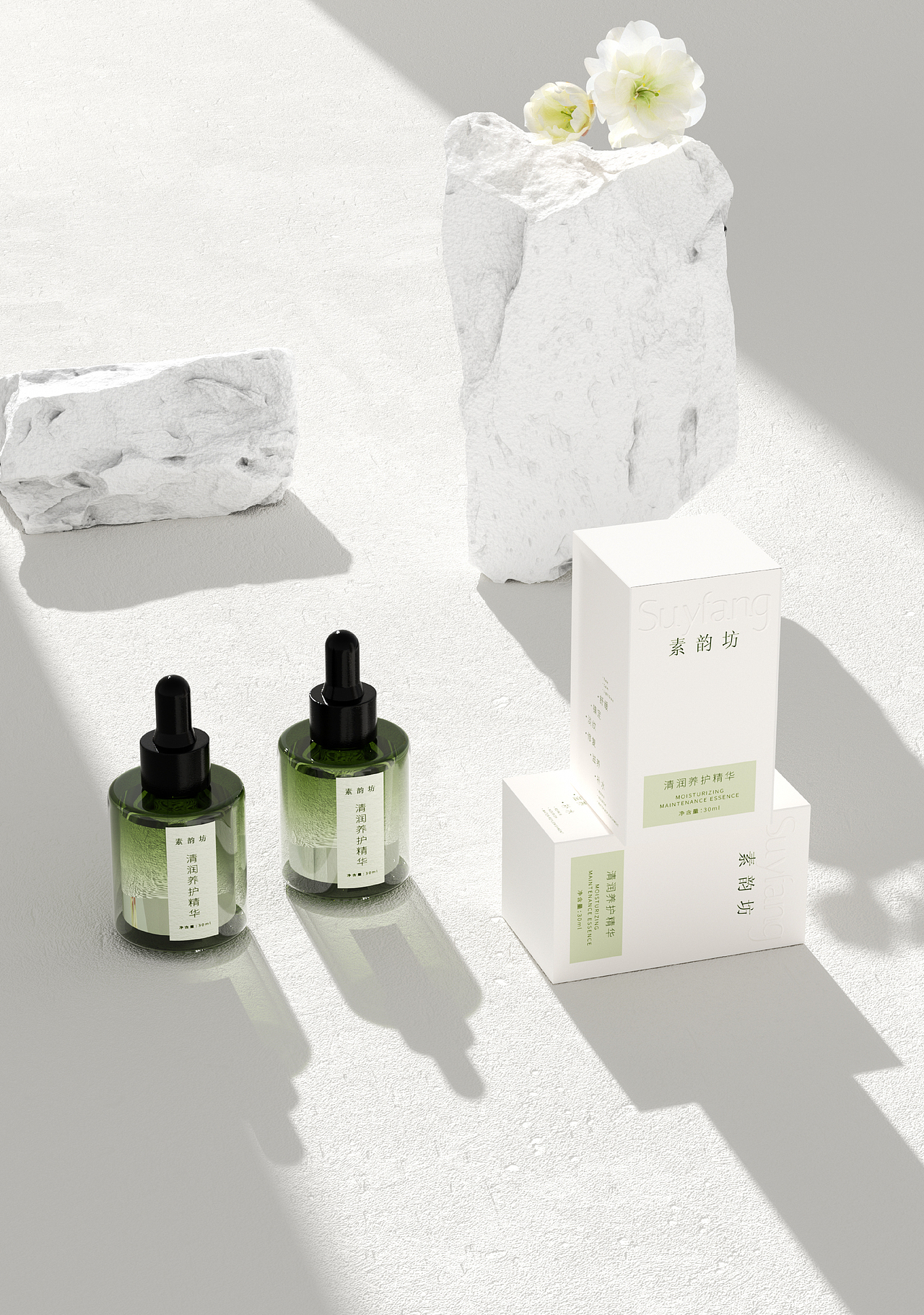 素韵坊 个护品牌VI设计 产品包装 电商详情（图ZMzkzNDMwNjcy） - 包装 - 站酷设计师Oange原创素材 - 站酷ZCOOL