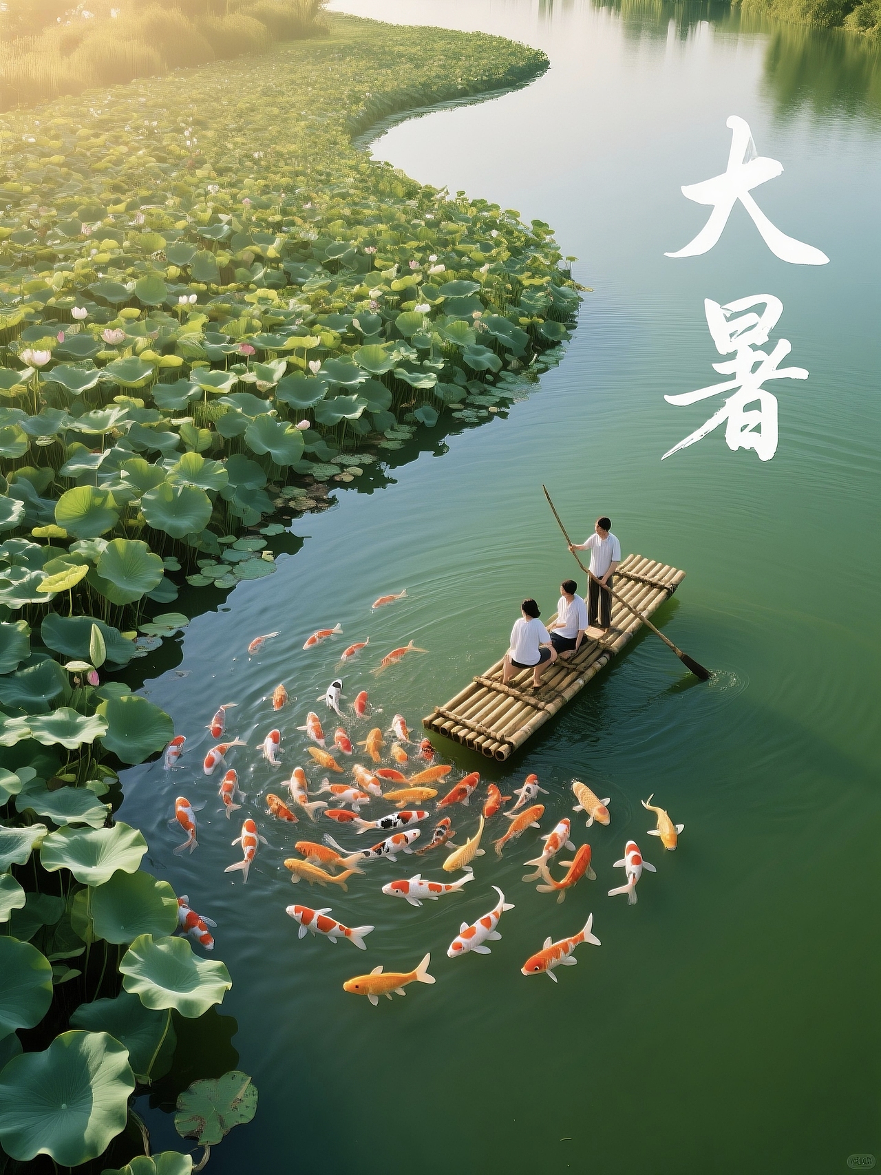 大暑习俗，赏荷泛舟