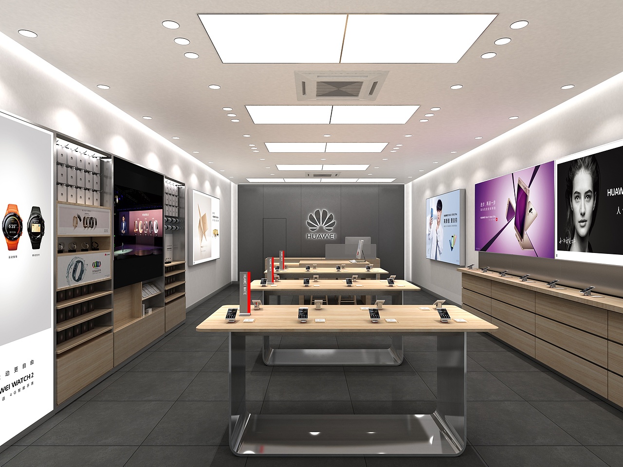 【华为专卖店】空间设计（图ZMzkzNDM0NTc2） - 商业空间设计 - 站酷设计师腾锐品牌策划设计原创素材 - 站酷ZCOOL