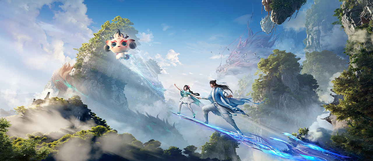 《诛仙世界》「执手仙路」情感化飞行视觉