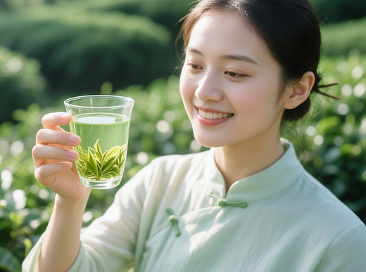 《茶涧雅韵：鲜萃绿茶的自然诗意》AIGC茶叶广告视频
