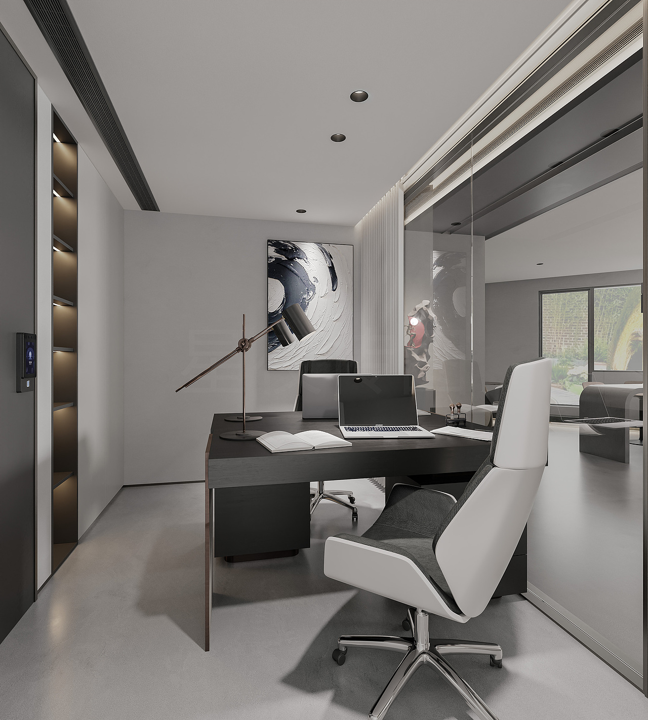办公室设计效果图（图ZMzkzNDQ5NjQw） - 商业空间设计 - 站酷设计师设计雪雪子原创素材 - 站酷ZCOOL