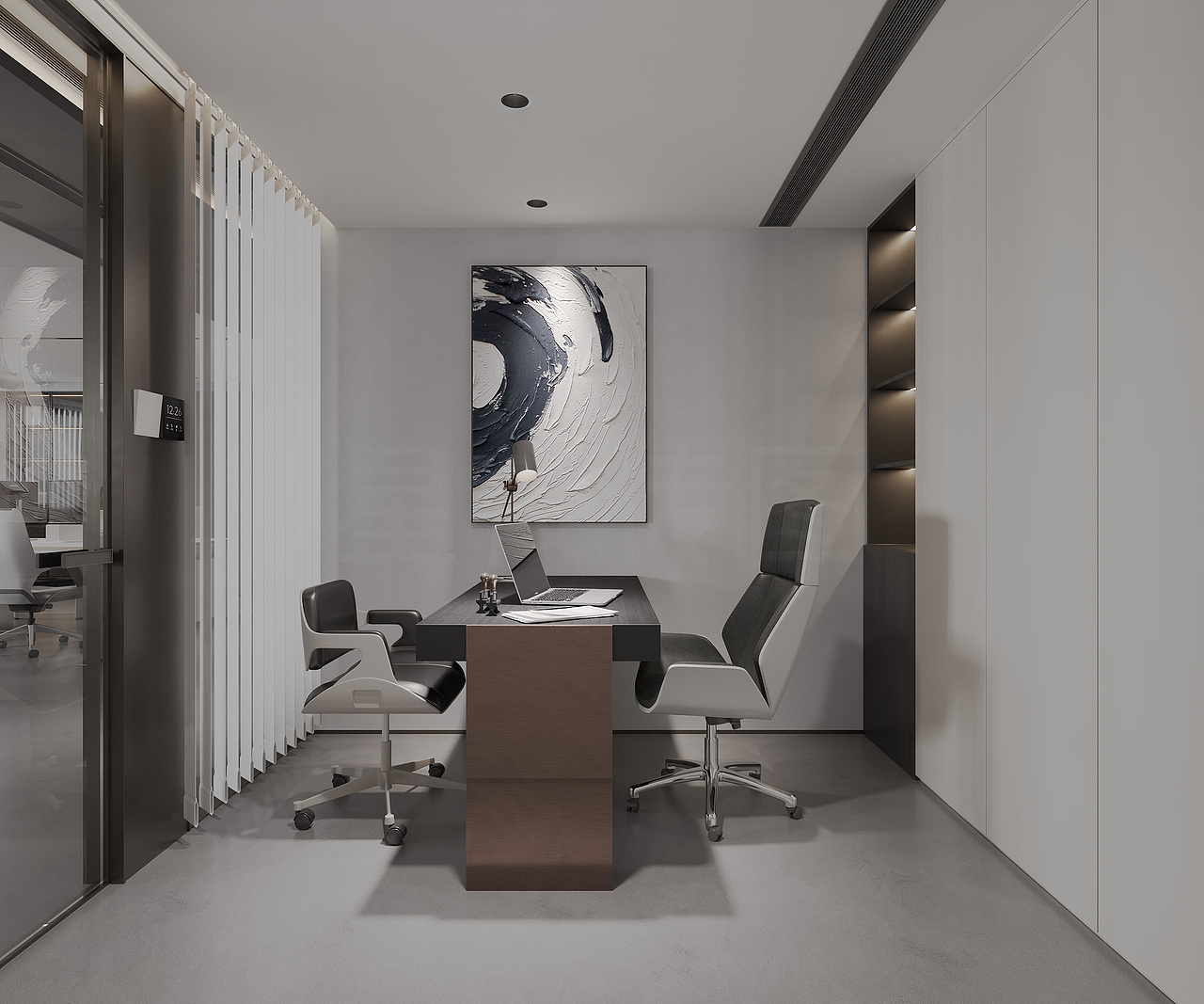 办公室设计效果图（图ZMzkzNDQ5NjQ4） - 商业空间设计 - 站酷设计师设计雪雪子原创素材 - 站酷ZCOOL