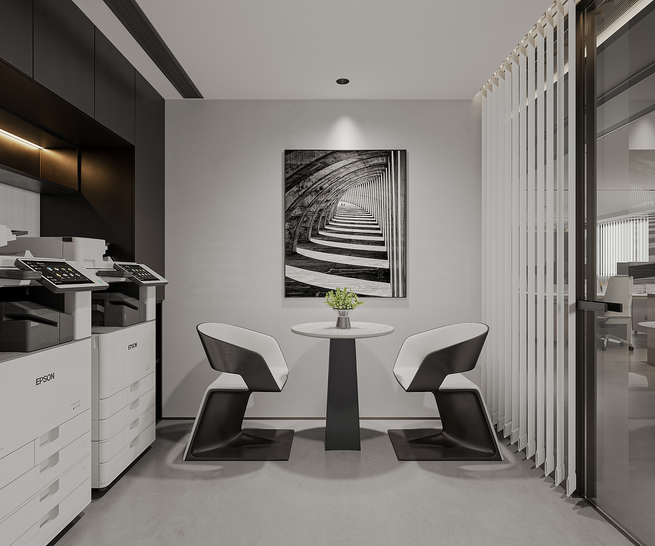 办公室设计效果图（图ZMzkzNDQ5NjUy） - 商业空间设计 - 站酷设计师设计雪雪子原创素材 - 站酷ZCOOL