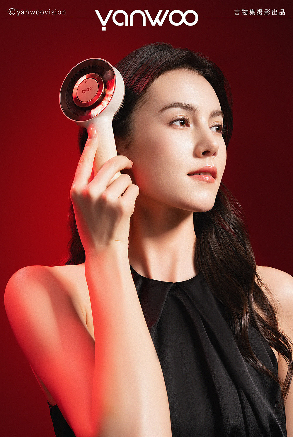 言物集 X 倍轻松|红外线电动梳子产品模特人像拍摄杭州
