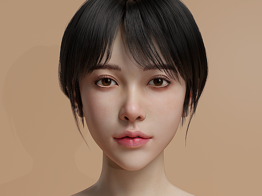 美女小姐姐胸像