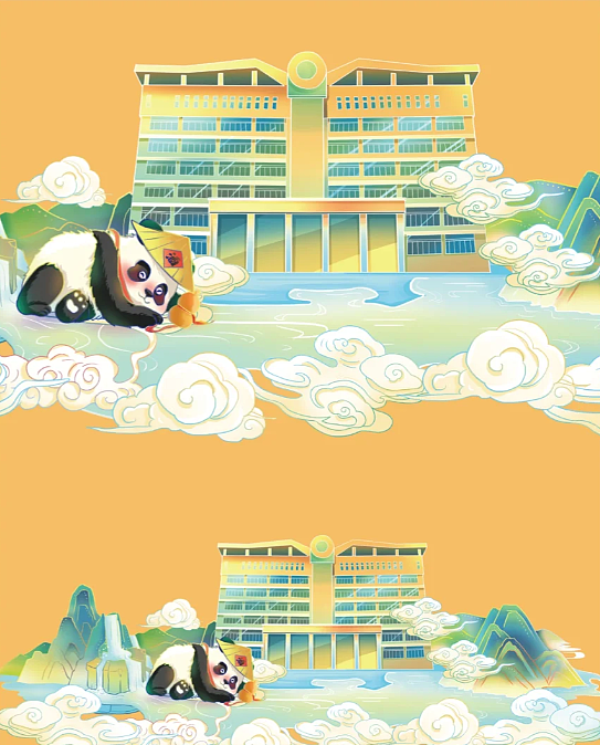 高端白酒手绘礼盒套装包装设计