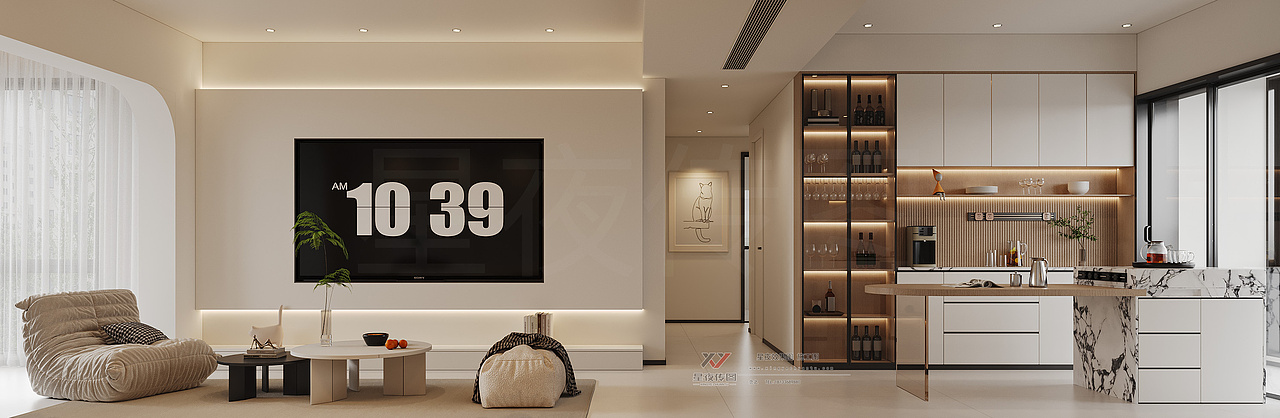 现代奶油风的浪漫演绎：温柔与高级的平衡艺术