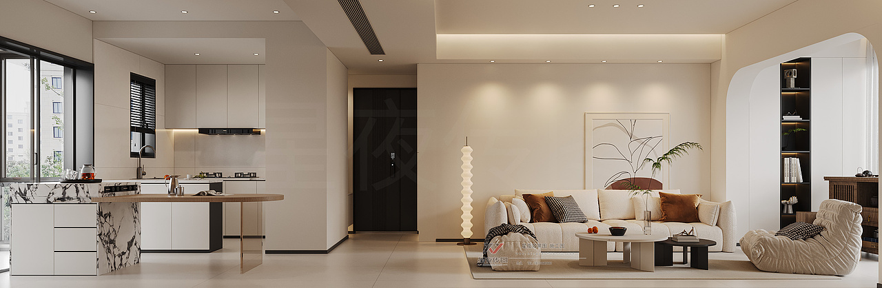 现代奶油风的浪漫演绎：温柔与高级的平衡艺术