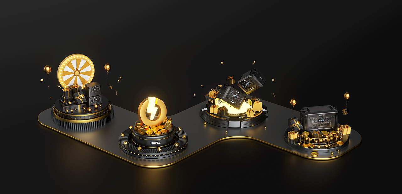 场景渲染|储能电源-2024活动场景渲染~