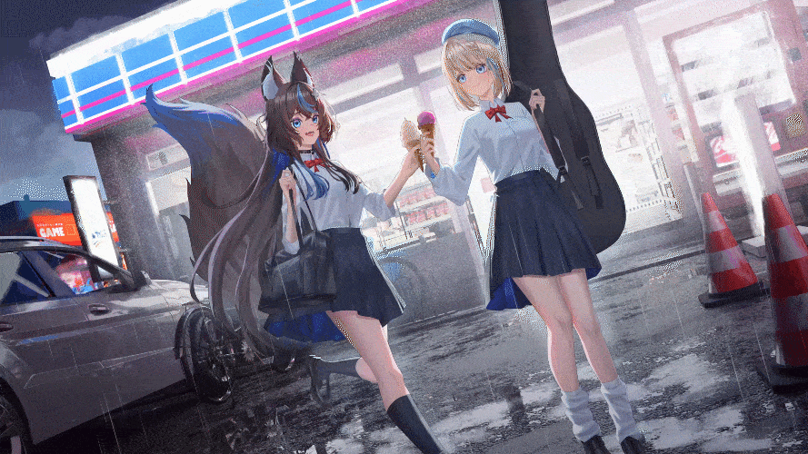 【动态壁纸】VTuber动态壁纸_雨天便利店(元宝io)