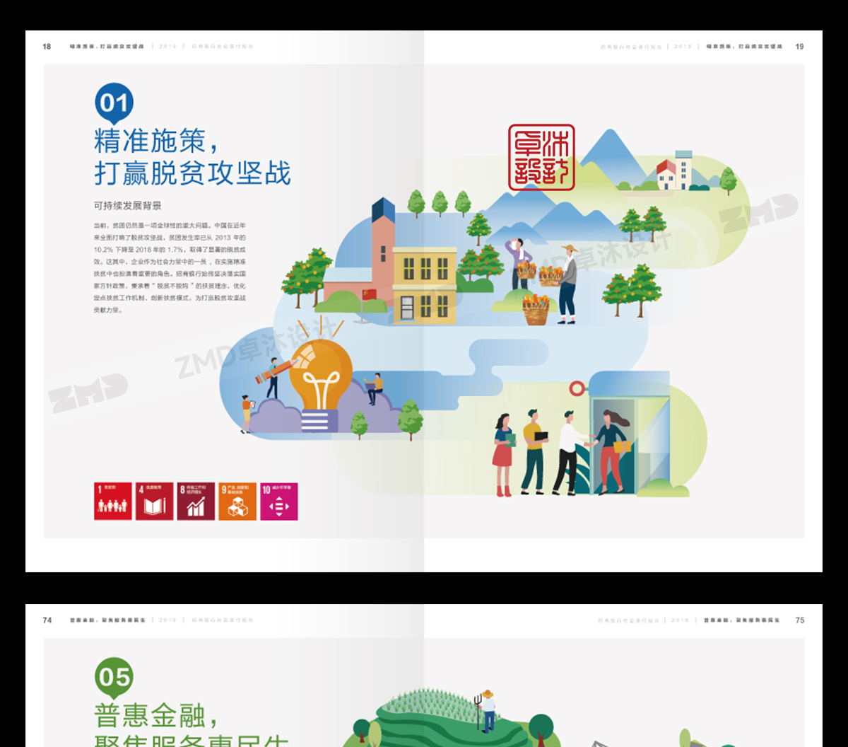企业社会责任ESG报告画册参考模版欣赏，矢量可编辑！（图ZMTUxNTA5NzI=） - 观点 - 站酷设计师ZMD卓沐设计原创素材 - 站酷ZCOOL