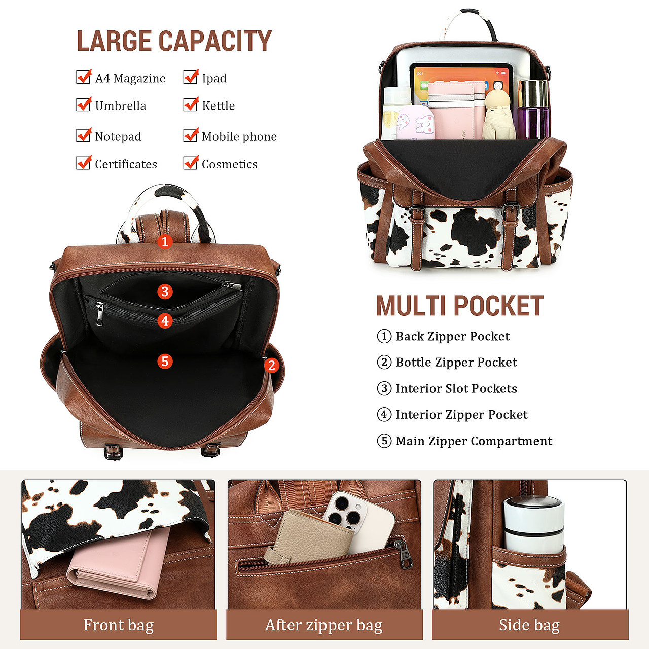 女士雙肩背包 亞馬遜高級A+ 主圖（圖ZMzkzNDc0ODM2） - 電商 - 站酷設(shè)計師日常加油鴨原創(chuàng)素材 - 站酷ZCOOL