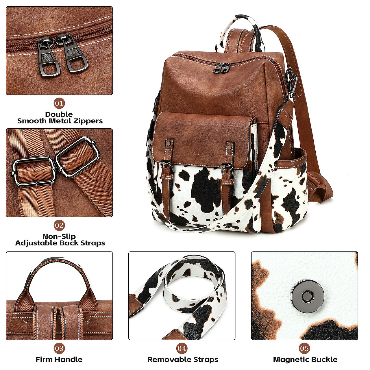 女士雙肩背包 亞馬遜高級A+ 主圖（圖ZMzkzNDc0ODI4） - 電商 - 站酷設(shè)計師日常加油鴨原創(chuàng)素材 - 站酷ZCOOL