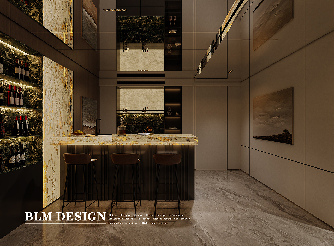 地下室会所-艺米效果图