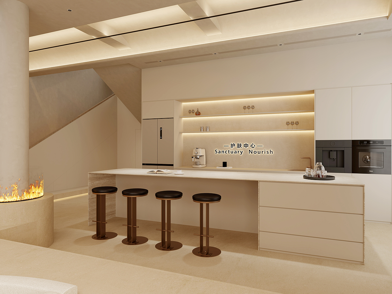 美容院-艺米效果图