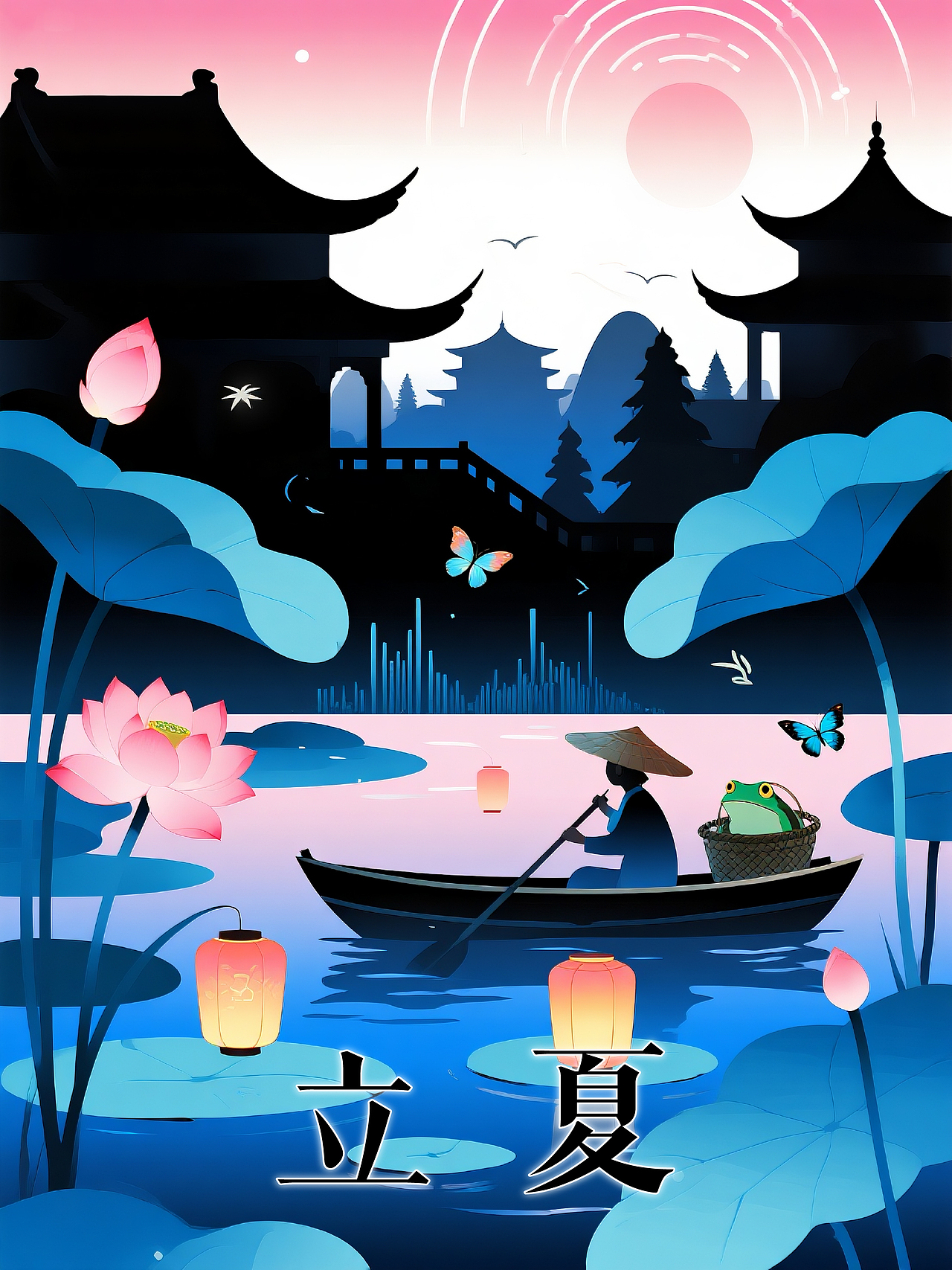 （赛博国风）二十四节气插画（图ZMzkzNDc3MDcy） - 海报 - 站酷设计师多面体设计原创素材 - 站酷ZCOOL