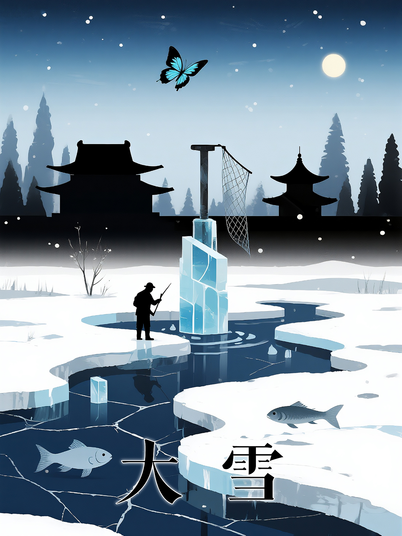 （赛博国风）二十四节气插画（图ZMzkzNDc3MTI4） - 海报 - 站酷设计师多面体设计原创素材 - 站酷ZCOOL