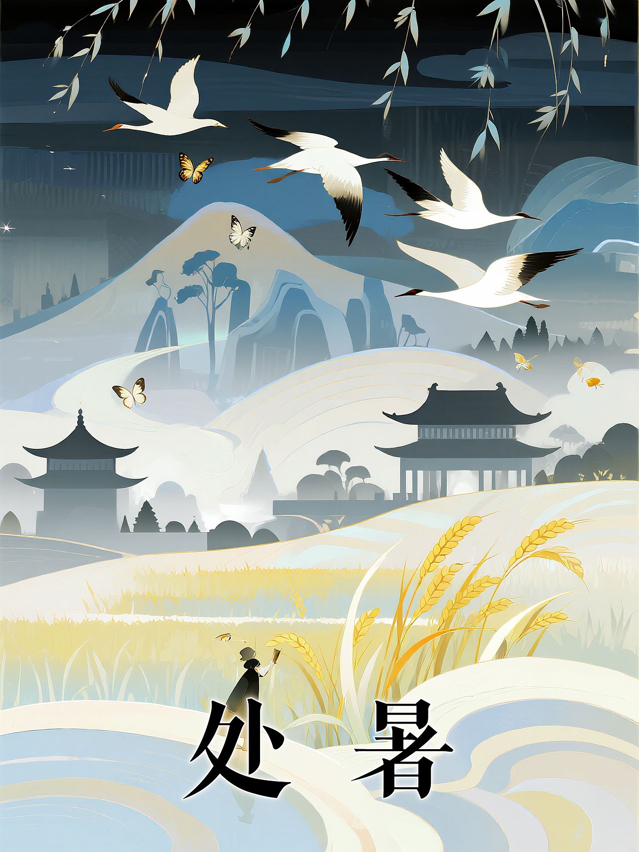 （赛博国风）二十四节气插画（图ZMzkzNDc3MTAw） - 海报 - 站酷设计师多面体设计原创素材 - 站酷ZCOOL