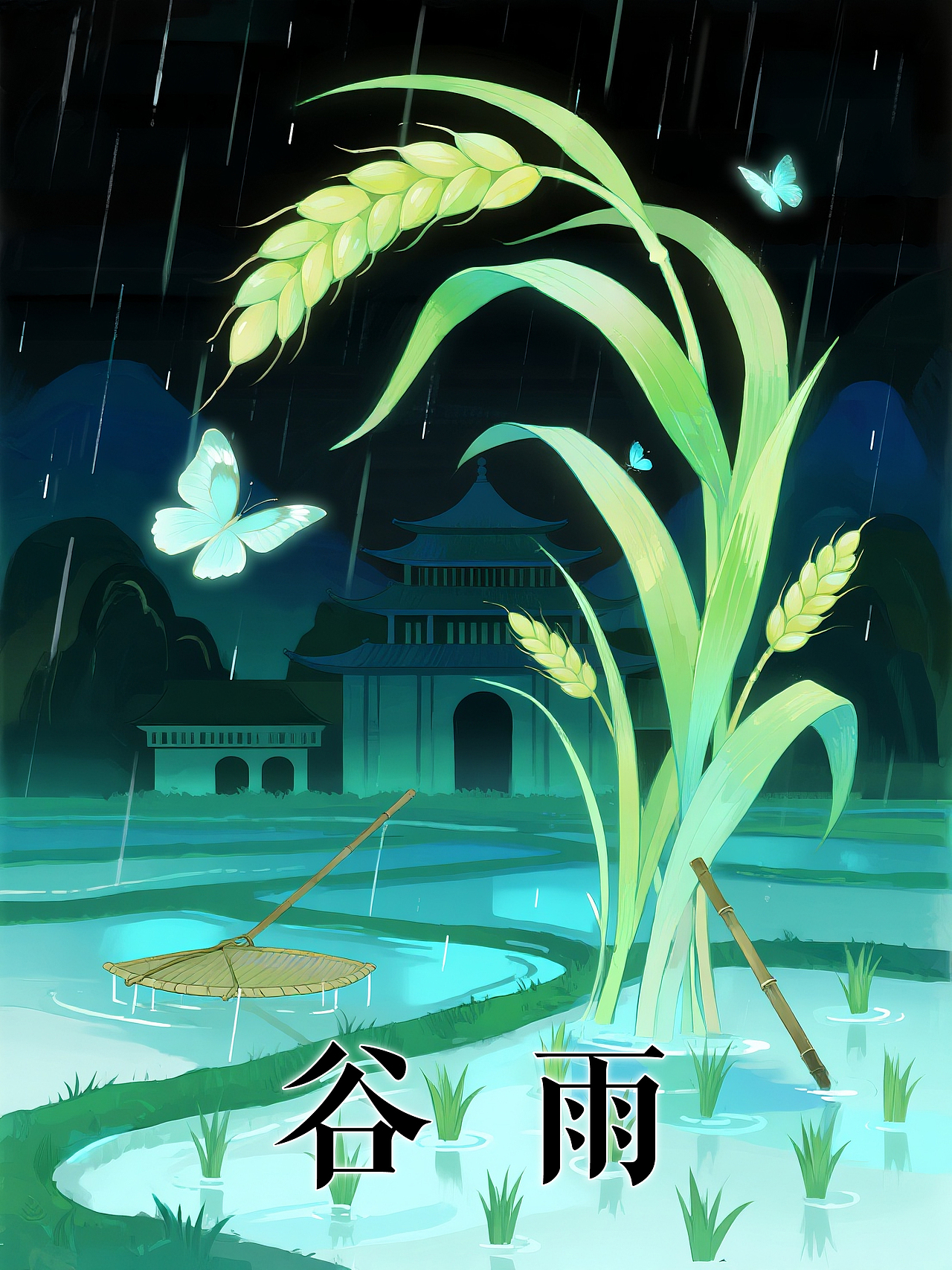 （赛博国风）二十四节气插画（图ZMzkzNDc3MDY4） - 海报 - 站酷设计师多面体设计原创素材 - 站酷ZCOOL