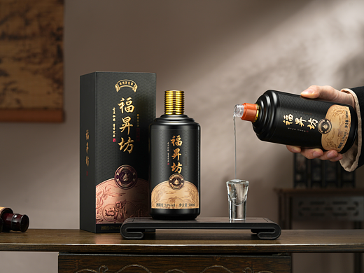 白酒拍摄丨酱香型白酒拍摄 福昇坊场景图