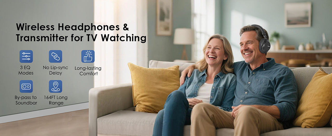 亚马逊老年人看电视助听耳机外贸电视耳机老年人耳机