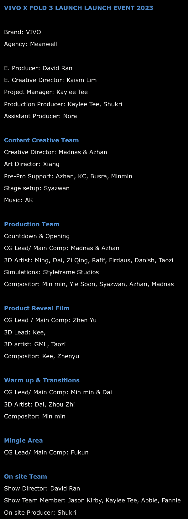 vivo X FOLD 3 Launch 2024