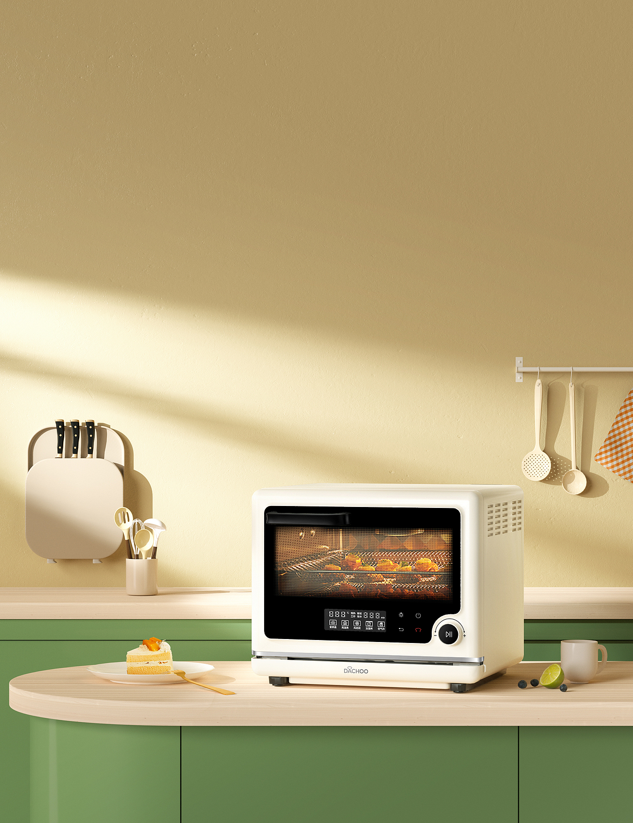 老板电器产品场景渲染、大促kv等