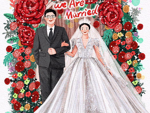 婚礼插画