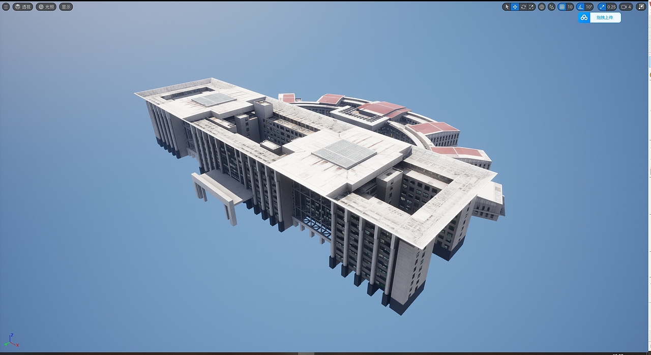 数字沙盘——pbr流程配楼模型案例