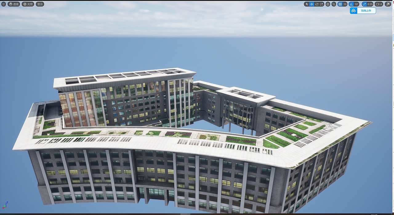 数字沙盘——pbr流程配楼模型案例