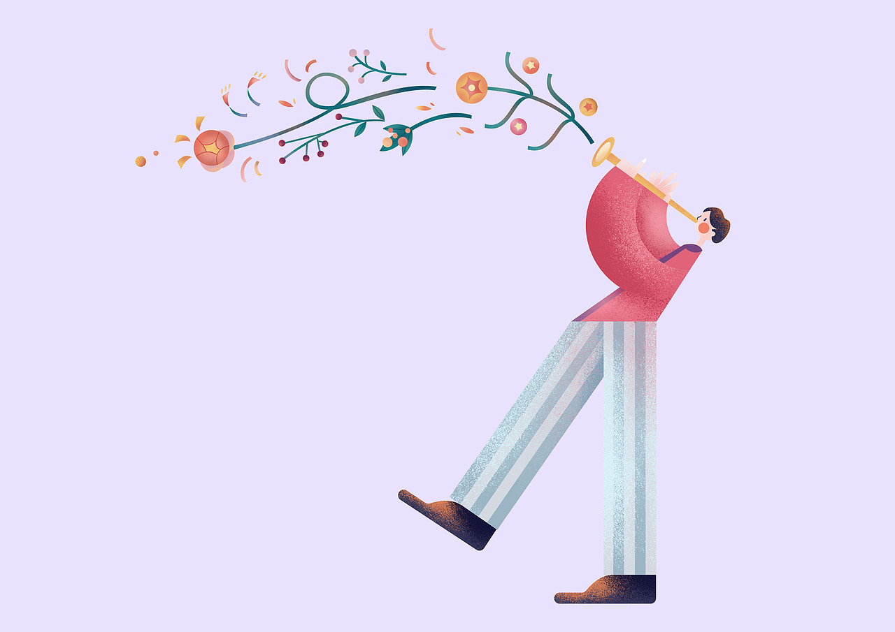 原创插画【music】