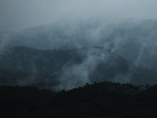 喜欢山林阴雨氛围