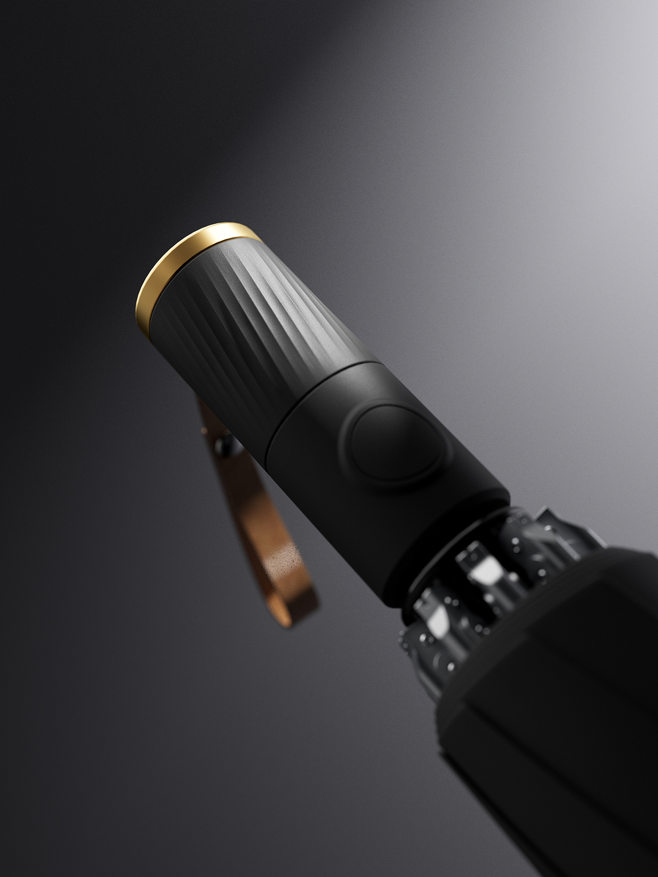 金圈電動(dòng)三折傘建模渲染設(shè)計(jì)（圖ZMzkzNTM0MDM2） - 產(chǎn)品 - 站酷設(shè)計(jì)師魚(yú)非我魚(yú)原創(chuàng)素材 - 站酷ZCOOL