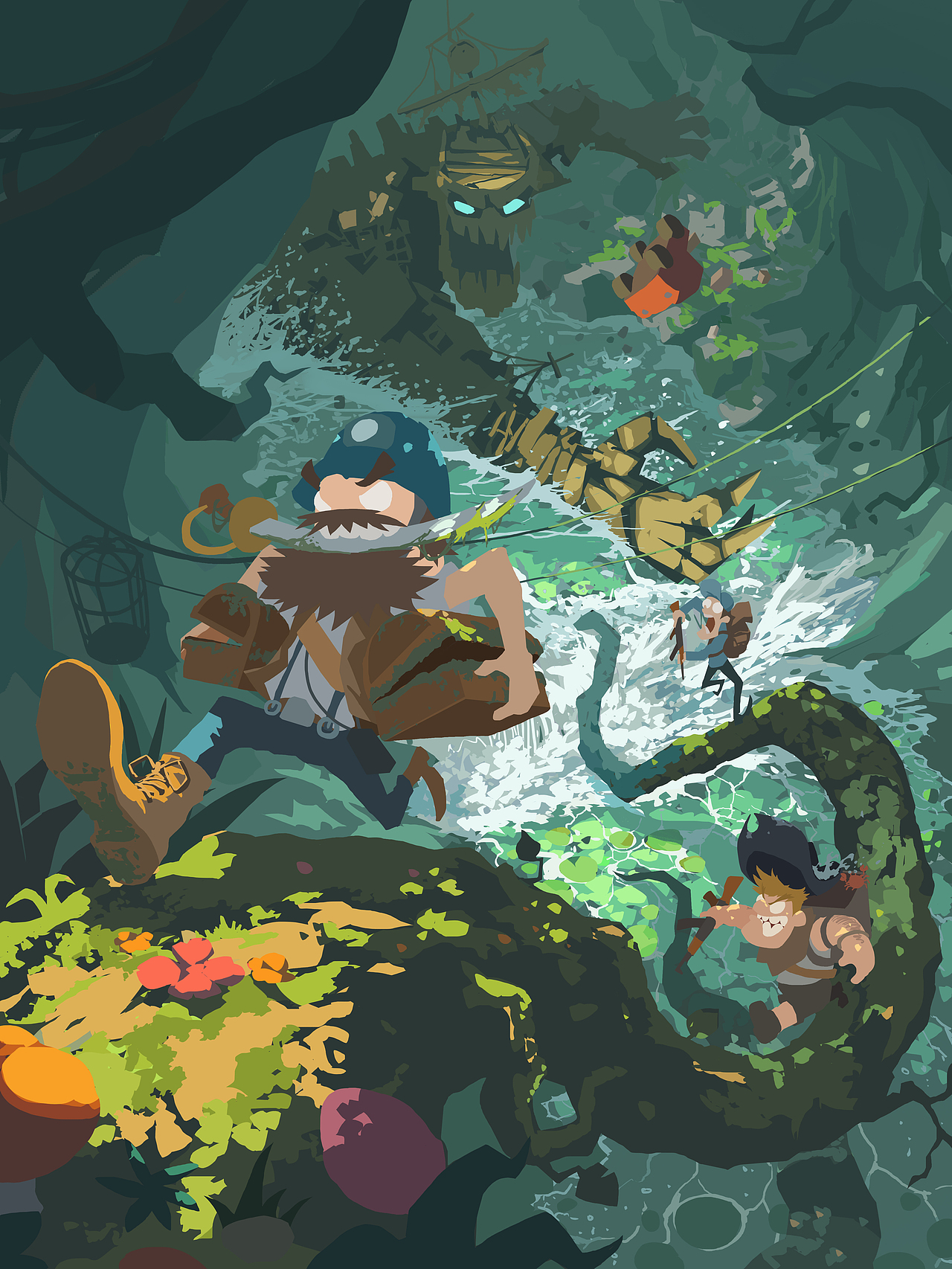 《盗影追魂》插画步骤流程~