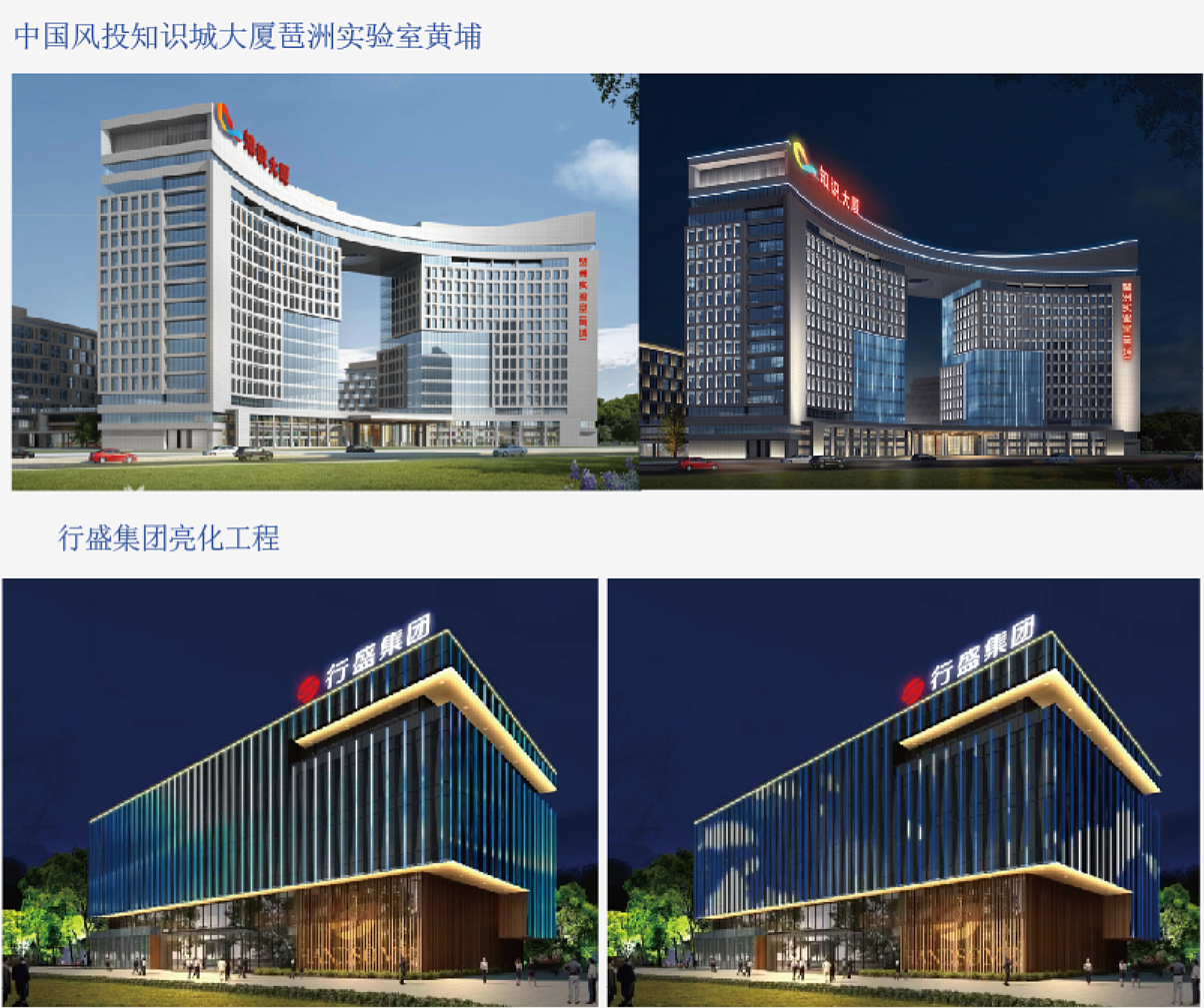 黄埔知识城标识制作楼顶发光字导视系统设计-知城标识